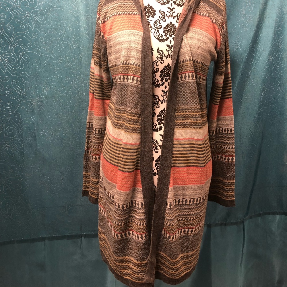 Long Hooded Cardigan